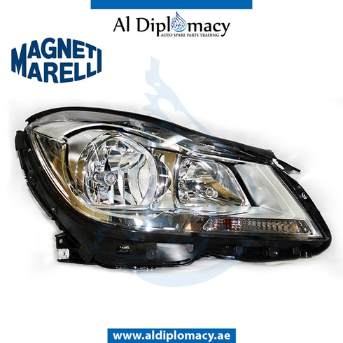 Right Headlight, Normal, SILVER 710301270206 for Mercedes-Benz C Class W204 (2007-2015) models, Part Number MM-2048205059